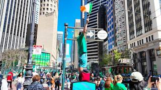 SAN FRANCISCO St. Patrick’s Day Parade 🍀 | Crowds Take Over Market Street (4K Walking Tour)