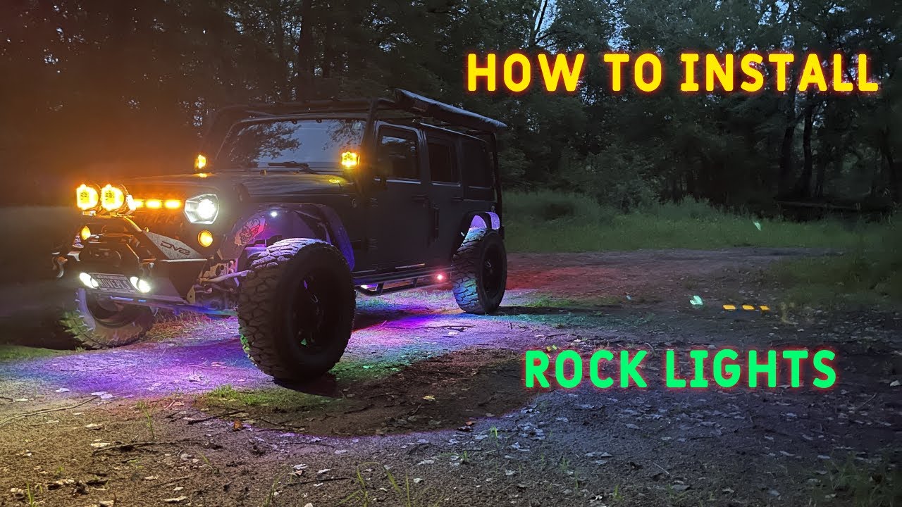 How to install LED Rock Lights on a JEEP JK!!! - YouTube