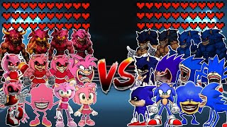 Amy Rose Monster Evolution vs Sonic Monster Evolution! Meme battle 