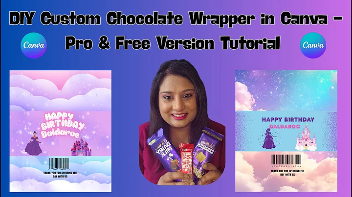 DIY Custom Chocolate Wrapper in Canva | Pro & Free Version Tutorial