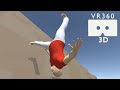 VR360 - Rolling Down The Pyramid - Ragdoll Physics 4k 3D
