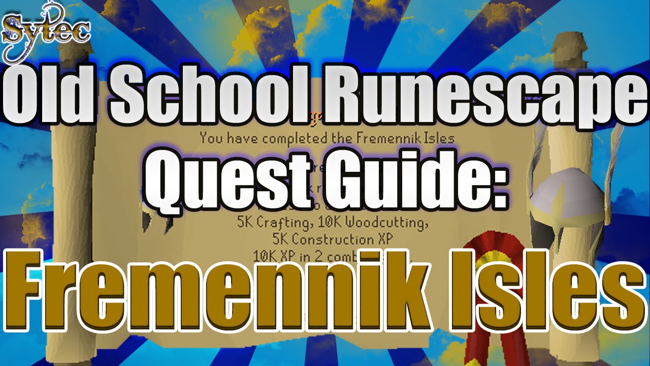 OSRS Quest The Fremennik Isles Commentary WalkThrough YouTube