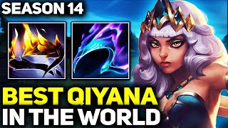 RANK 1 BEST QIYANA IN SEASON 14 - AMAZING GAMEPLAY! | League of Legends