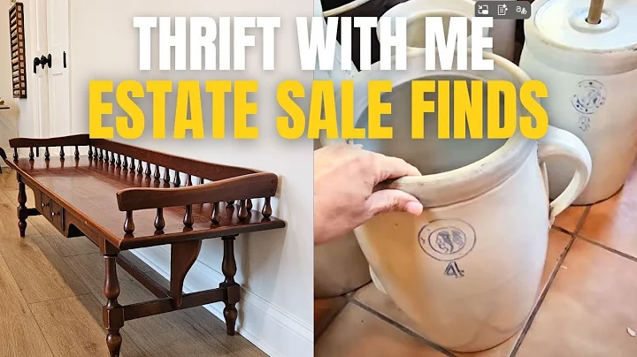 Estate Sale Adventures — Thrift With Me • Vintage Furniture finds • unique thrifted #whatnotpartner 