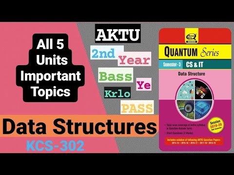 Data Structures || Important Questions for Exams || AKTU || PASS 100% ...