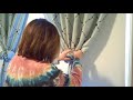 DIY- Quick & Easy Window Curtain Panel