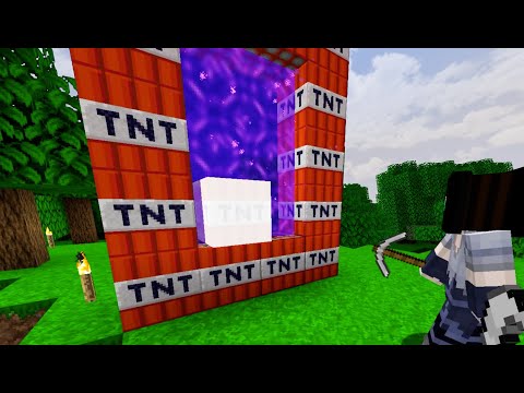 I made PORTALS to NEW DIMENSIONS in Minecraft!