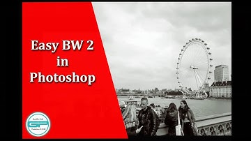 Black and with with duotone in photoshop