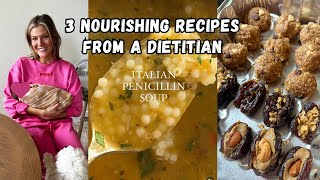 3 Nourishing Recipes to Eat Postpartum (from a Dietitian), My Fav Dessert, High Protein Tips & more!