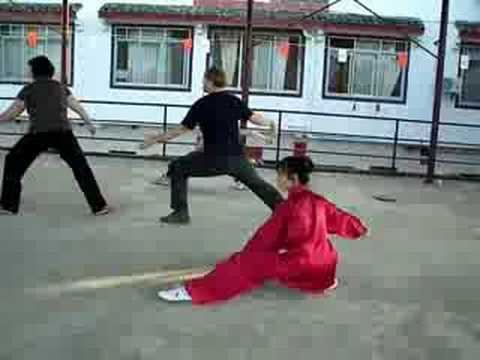 Practicing Tai Chi with Luo Mei Juan