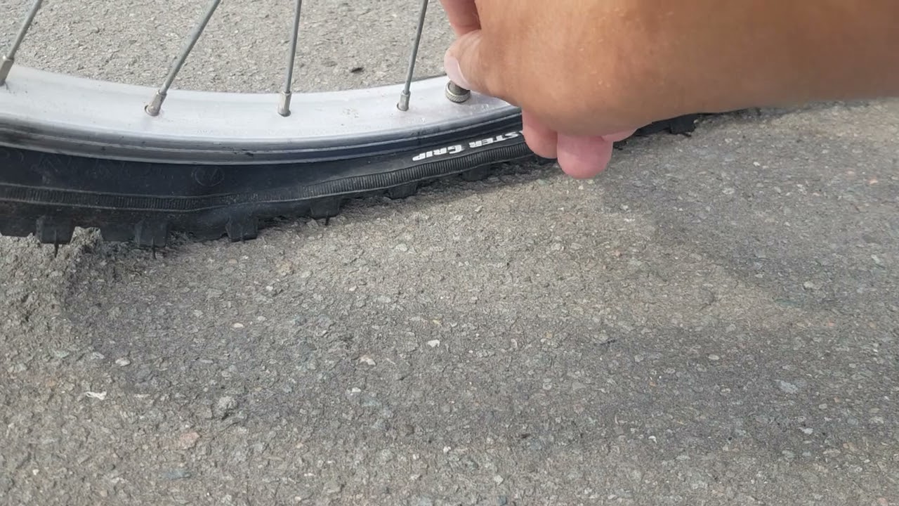 Fahrradreifen platt machen 👍😈👍