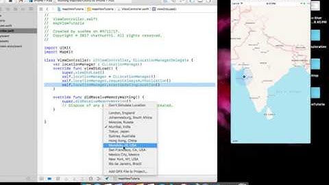 Getting users current location in map view in iOS application using swift
