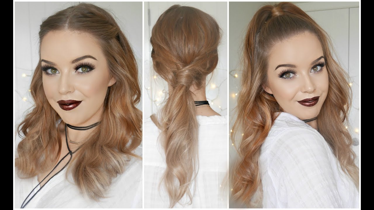 Hair Tutorial Luscious Wavey Hair Quick Ways To Style It Youtube