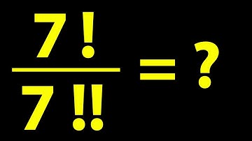 A Nice Algebra Problem | Double Factorial