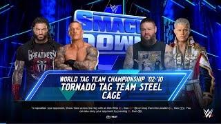 WWE 2K24 WORLD TAG TEAM CHAMPIONSHIP 02-10TORNADO TAG TEAM STEELCAGE