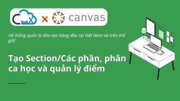 Hướng dẫn Canvas LMS - Tạo Section/Các phần, phân ca học và quản lý điểm