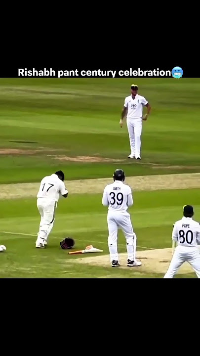risbabh pant century celebration 🥶🥶 #viral #viralvideo #cricket #india