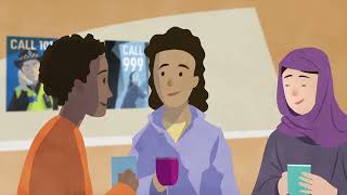Hemat Gryffe Women’s Aid – Domestic Abuse Animation (All languages)
To mark the International Day for the Elimination of Violence against Women, a new animation has been launched by Hemat Gryffe Women’s Aid, in association with Police Scotland. This animation will help to provide support to female migrants, who may not be aware that they are immediately protected by law from abuse and exploitation as soon as they set foot in Scotland.
This animation was funded by University of Strathclyde, Funding Knowledge Exchange Programme and Hemat Gryffe.
Languages featured on the animation include: Arabic, Bengali, Mandarin, Hindi, Polish, Punjabi, Russian, Ukrainian and Urdu. Hemat Gryffe Women’s Aid – Domestic Abuse Animation (All languages)