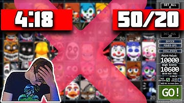 I was 10 seconds away from beating 50/20 in FNAF UCN🤦‍♂️...