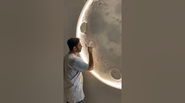 make a moon on wall