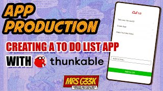 Creating a To-Do List App using Thunkable's list viewer for Unit 9: App Production screenshot 4