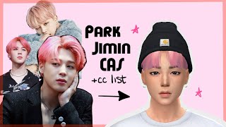 BTS Park Jimin CAS and CC list (Sims 4)