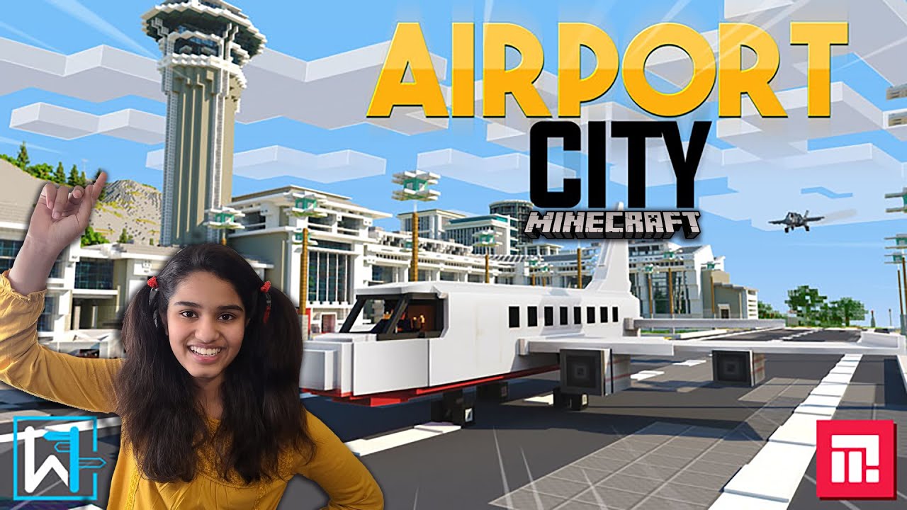 Minecraft City Map | Airport City | A Minecraft Marketplace Map