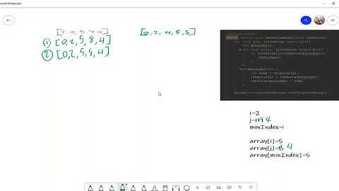 Selection Sort (in-depth explanation) - whiteboard ( Java)