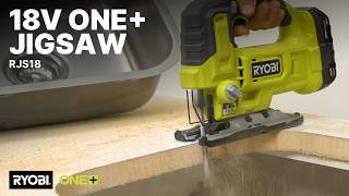 RYOBI 18V ONE+ Jigsaw (RJS18) in action