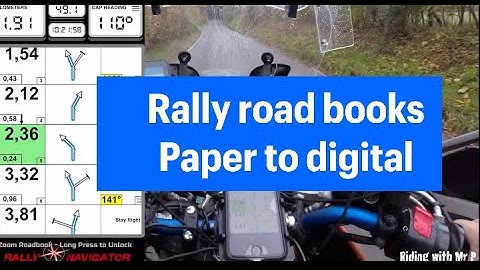 Using Digital road-books, Rally navigator...4K