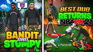 BANDIT + STUMPY BEST DUO RETURNS in NBA 2K21! UNDEFEATED DUO! Best Builds NBA 2K21