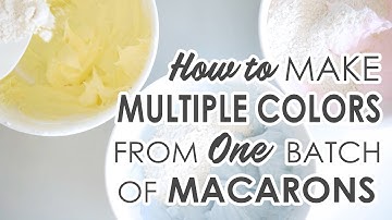 How to Make Multiple Colors from One Batch of Macaron Batter