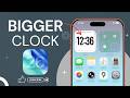 How To Make Clock Bigger on iPhone (iOS 26.3) | Home Screen &amp; Lock Screen