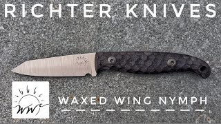 Richter Knives 185 The WAXED WING NYMPH EDC FIXED BALDE (TRAVEL KNIFE)