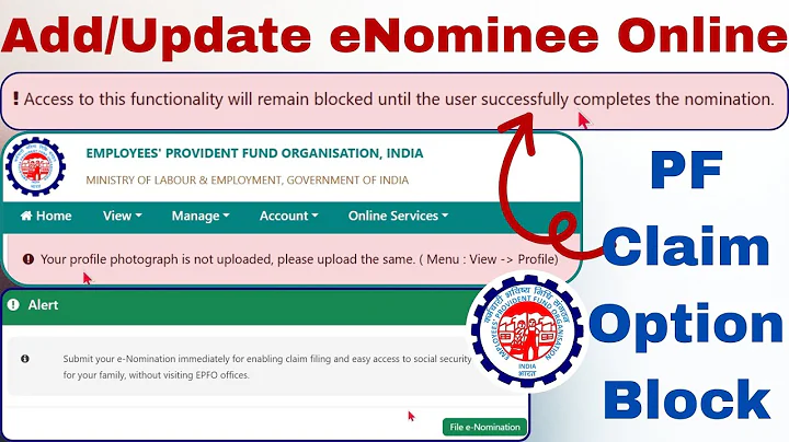 EPFO Add eNominee Online 2025-26 🚨 | PF Claim Option Blocked Until Completes eNomination Add/update
