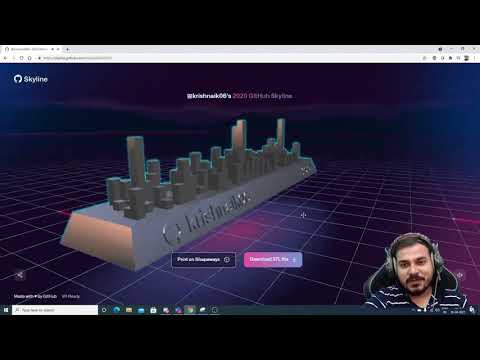 Your GitHub story in 3D- View a 3D Model of your GitHub Contribution graph.