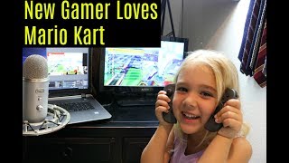 4 Year Old Loves to Play Mario Kart 8 Deluxe!