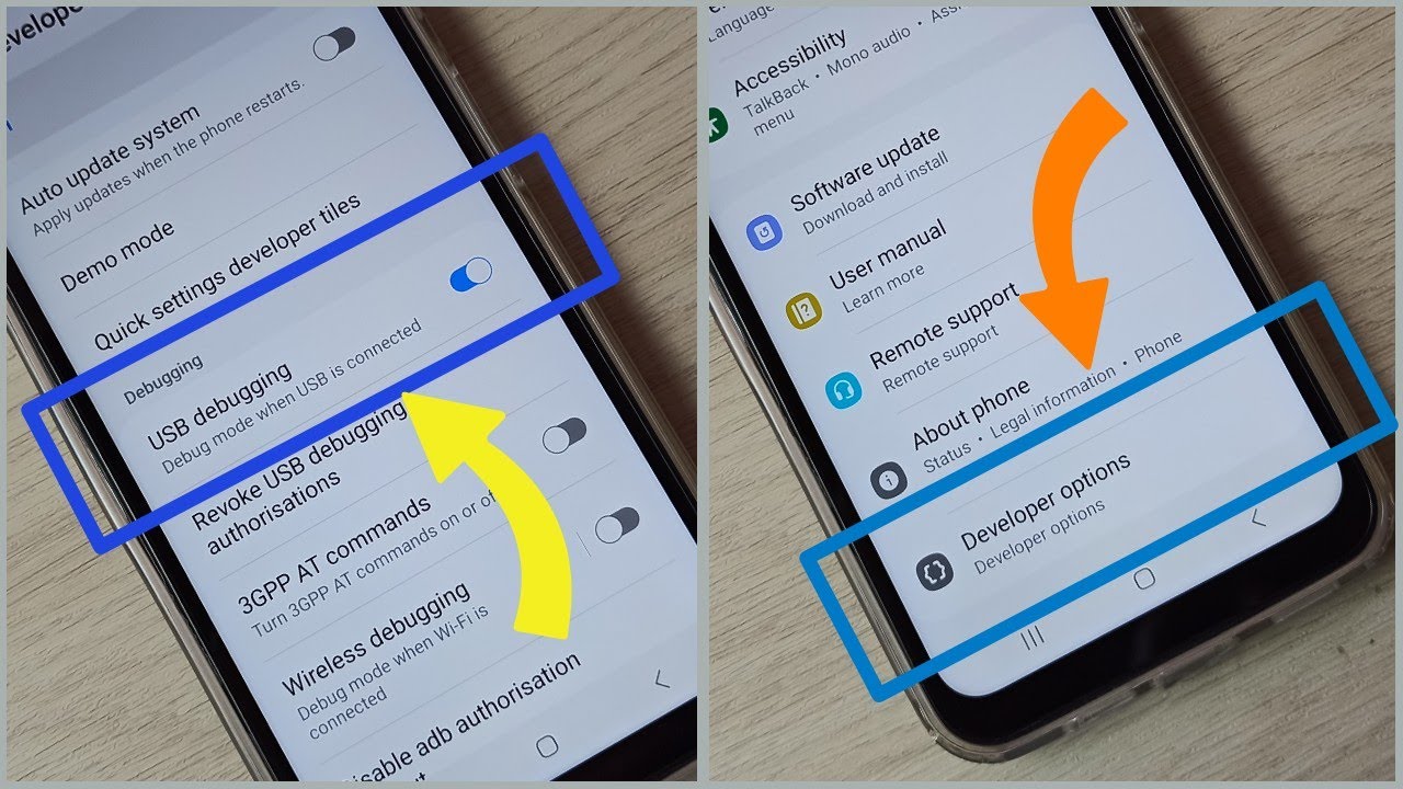 Samsung Galaxy A23 Enable USB Debugging Mode | Enable Developer Options ...
