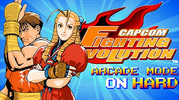 Capcom Fighting Evolution - Arcade Mode on HARD with Guy & Karin