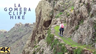 Hiking La Gomera | Cuevas Blancas Cliff Trail 4K