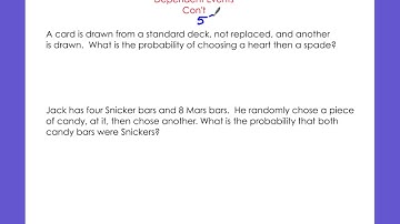 Probability Concept 4 (Compound Events Dependent)
