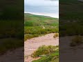 سیل سهمگین در رودخانه ی قرانقو منطقه سهندآباد روستای تاریخی و گردشگری آتش بیگ ۱۴۰۴ 
