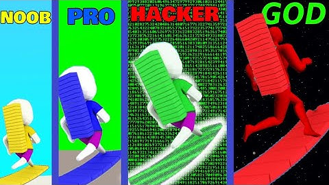 NOOB vs PRO vs HACKER vs GOD || BRIDGE RACE ||GameplayWalkthrough||