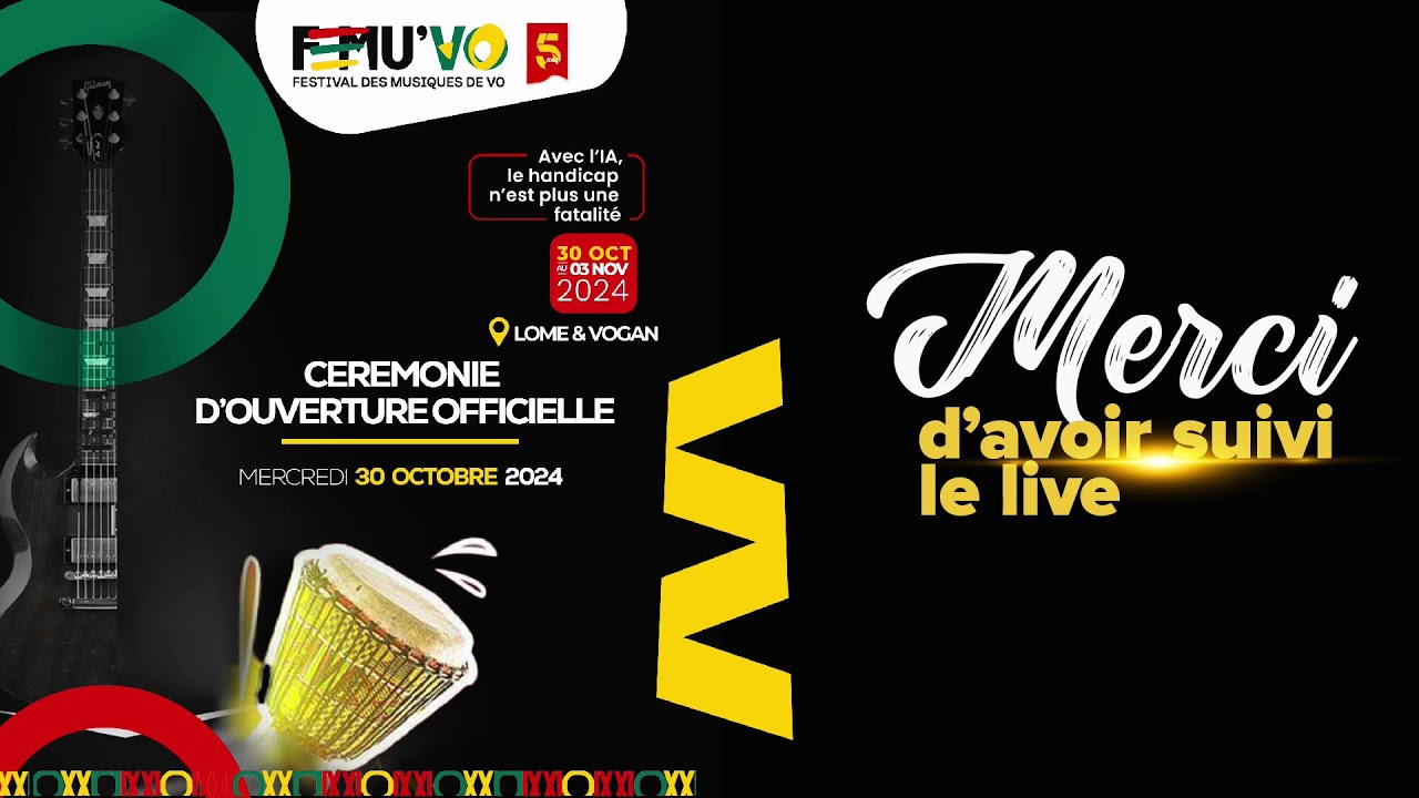 Cérémonie d’ouverture officielle FEMU’VO ACTE 5