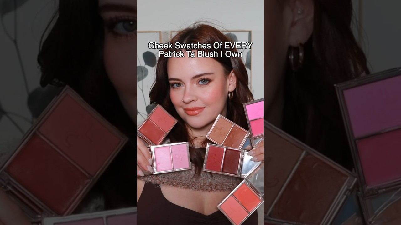 Cheek Swatches of EVERY Patrick Ta Blush I Own 