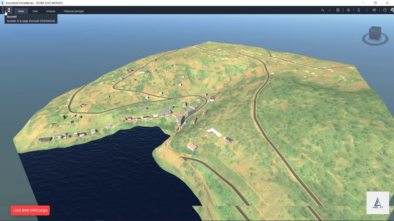 Ruhundu Road Design Sur Ile D Idjwi With Civil 3d And Infraworks Youtube