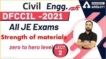 DFCCIL 2021 | All JE Exams | Strength Of Material | Practice session