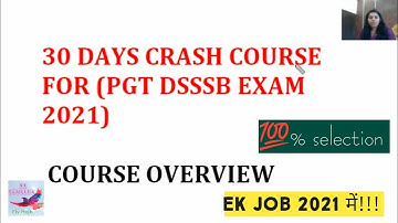 30 DAYS CRASH COURSE FOR DSSSB PGT COMPUTER SCIENCE || NSCLASSES | DSSSB PGT COMPUTER SCIENCE