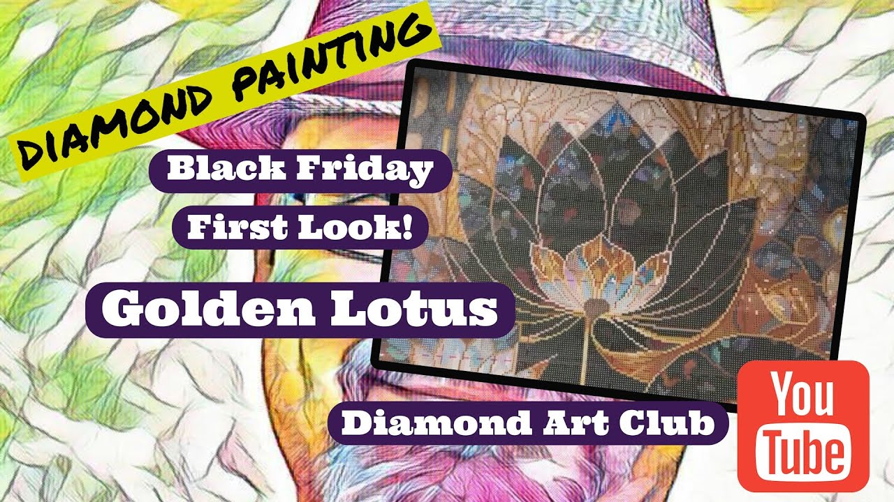 Diamond Art Club Black Friday First Look - Golden Lotus!