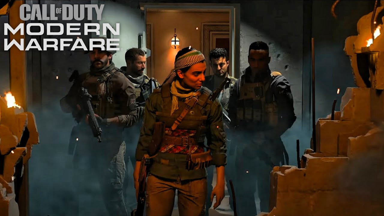 Call of Duty Modern Warfare #2 Một Loạt Xe Quân Địch Phi Thẳng Áp Đảo Ông Già Wolf Thoát Được